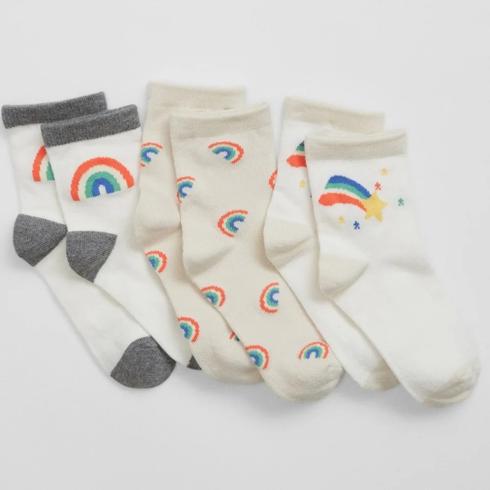 👀50% OFF - NWT‼️GAP 10 Pairs of Girl's Coordinating No Show & Quarter Socks